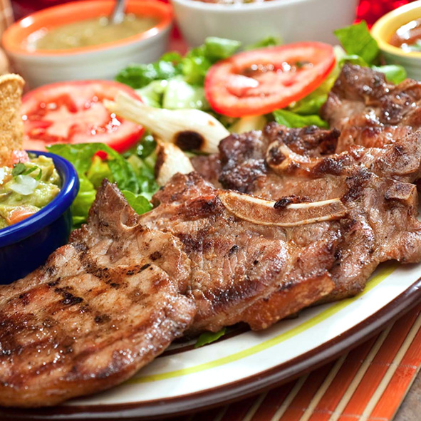 Disfrutar de una rica carne arrachera